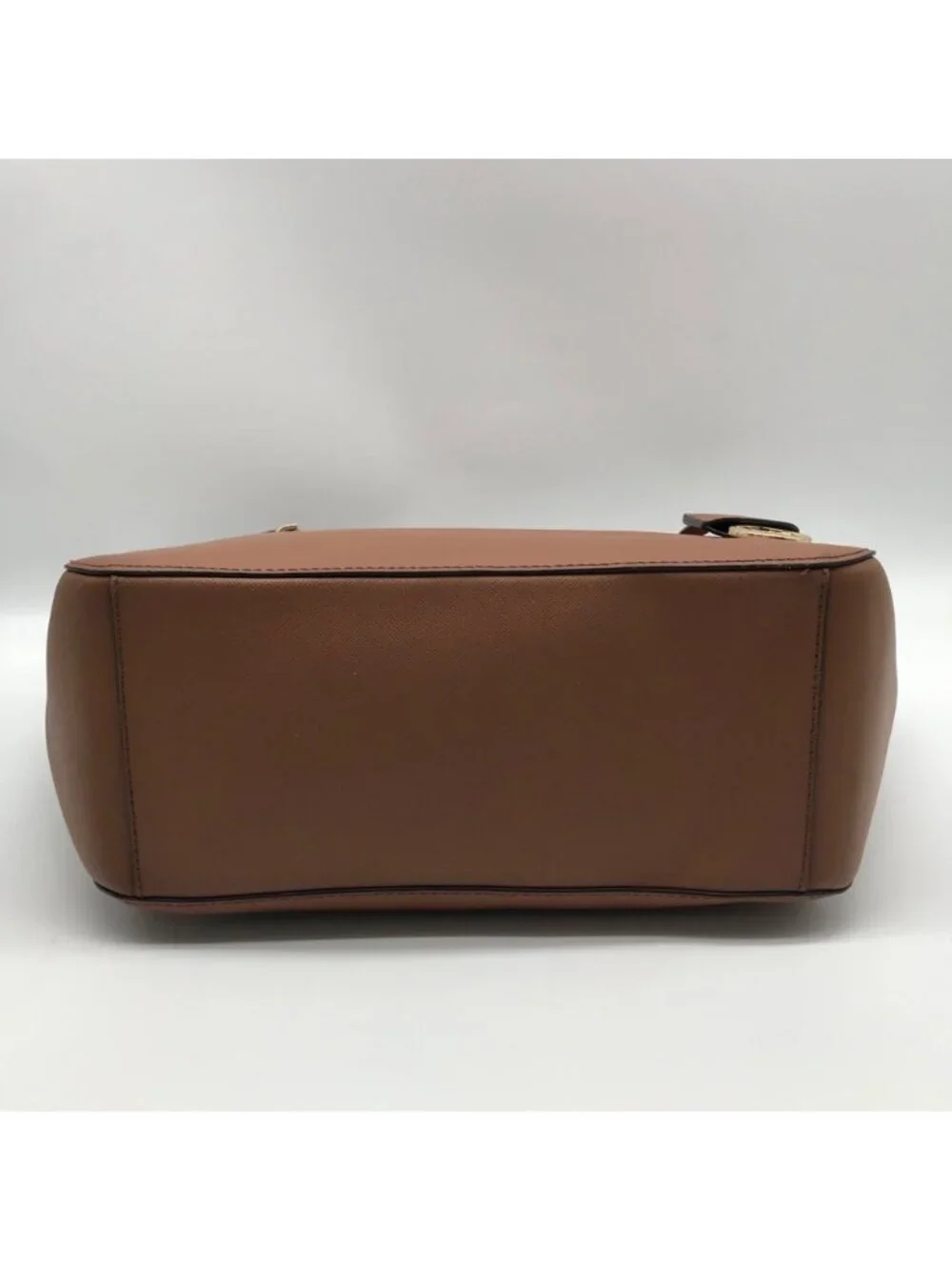 Michael Kors Brown Saffiano Leather Shoulder Bag - Picture 6 of 11